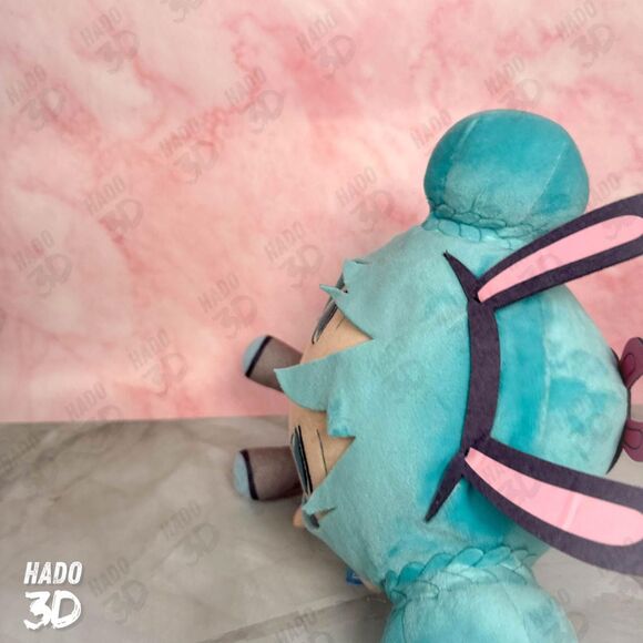 Hatsune Miku Kyurumaru Plush Toy Doll Black Bunny 10IN by FuRyu NEW US SELLER - Picture 5 of 8